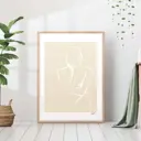 Постер 28 картин "Абстракция силуэт" 50x40 см, в тубусе без рамы