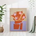 Постер 28 картин "Абстракция букет цветов" 50x40 см, в тубусе без рамы