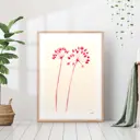 Постер 28 картин "Абстракция сухая трава" 70x50 см