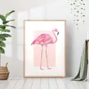 Постер 28 картин "Фламинго для детской рисунок" 70x50 см, в тубусе без рамы