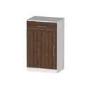 Тумба офисная Furnistyle ЛТ-01 55x90x40 см 1 ящик ЛДСП цвет светлое дерево/дуб коричневый табак