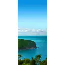 Наклейка для дверей и мебели Wallfix "Голубое море" 95x220 см, W106