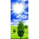 Наклейка для дверей и мебели Wallfix "Заповедные места" 95x220 см, W005