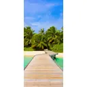Наклейка для дверей и мебели Wallfix "Мост на острове часть 5" 95x220 см, W041