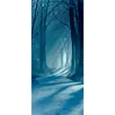 Наклейка для дверей и мебели Wallfix "Сумерки" 95x220 см, W325