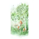 Наклейка для дверей и мебели Wallfix "Сказочный Лес" 95x220 см, W308