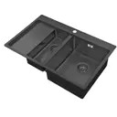 Мойка Steel Hammer Sink PVD 5178-2-R GRAFIT 78x51x20см прямоугольник нержавеющая сталь цвет графит
