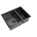 Интегрированная мойка Steel Hammer PVD 58-2-44 GRAFIT 58x44x20 см нержавеющая сталь цвет графит