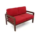 Диван Arsko Бергер 135x92.5x91.5 см массив дерева цвет красный