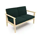 Диван Arsko Лориан 139x85.3x85 см массив дерева цвет зеленый