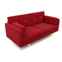 Диван Arsko Ингвар 165x83x80 см массив дерева цвет красный