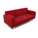 Диван Arsko Ингвар 198.5x83x80 см массив дерева цвет красный