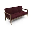 Диван Arsko Лориан 176x85.3x85 см массив дерева цвет бордовый