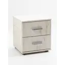 Тумба прикроватная Letta 40x44.5x38.6 см 2 ящика ЛДСП цвет дуб крафт белый