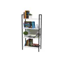Стеллаж с полками Estente 60x120x30 см металл цвет черный/белый