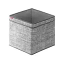 Корзина Casy home 30x30x30 см текстилен цвет светло-серый