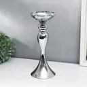 Подсвечник Simaland на 1 свечу "Изящный" серебристый 32x13x13 см