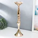 Подсвечник Simaland на 1 свечу "Изящный" золотой 50x13x13 см