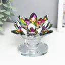 Подсвечник Simaland на 1 свечу "Лотос на пьедестале" голография 10.5x11.5x11.5 см