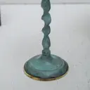 Подсвечник под старину "Вираж" латунь, 8.5x8.5x20.5 см