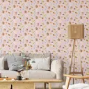 Обои флизелиновые Decoracion На пикник 1 м розовые 7100806-vinil-280x100x4
