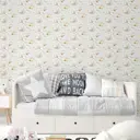 Обои флизелиновые Decoracion Лисята и ежата 1 м серые 7103203-vinil-280x100x4
