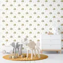 Обои флизелиновые Decoracion Спящий оленёнок 1 м белые 7102901-vinil-280x100x4