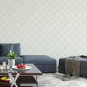 Обои флизелиновые Decoracion Клетка Кембридж 1 м светло-серые 7070301-vinil-280x100x4