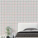 Обои флизелиновые Decoracion Клетка Брайтон 1 м белые 7070207-vinil-280x100x4