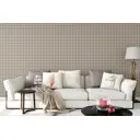 Обои флизелиновые Decoracion Стильная клетка 1 м бежевые 7079707-vinil-280x100x4