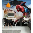 Фотообои флизелиновые в детскую 3d Мультгерои Человек-паук. Железный человек 300x270 см Luxury Walls AM24003