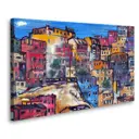 Постер Студия фотообоев "Акварельный город" 80x50 см