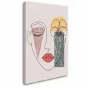 Постер Студия фотообоев "Очертания лица" 50x80см