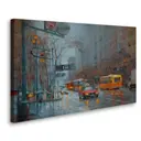 Постер Студия фотообоев "Дождливый город" 50x80 см