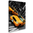 Постер Студия фотообоев "Нью-Йорское такси" 80x50 см