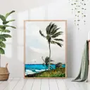 Постер 28 картин "Пальма на ветру" 50x40 см