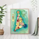 Постер 28 картин "Кандинский абстракция треугольник" 50x40 см