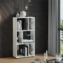 Стеллаж с полками Трия 55.1x109.1x25 см ЛДСП цвет белый