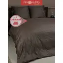 Комплект постельного белья Amore Mio Shine Crown GY 33959, полутораспальный, полиэстер цвет серый