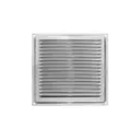 Решетка вентиляционная Domart 200x200 мм цвет хром