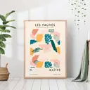 Постер 28 картин "Арт афиша яркие мазки" 50x40 см