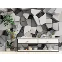Фотообои флизелиновые Luxury Walls 400x270 см геометрия Плитки, Соты AM224