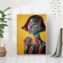 Постер 28 картин "Мулатка яркий портрет" 70x50 см