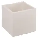 Кашпо Квадро Вещицы 13 см 12 см 1.3 л гипс бежевый