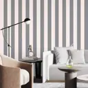 Обои флизелиновые Decoracion Элегантная полоска 4x2.8 м темно-серые/белые 7010806