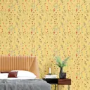 Обои флизелиновые Decoracion Вьющиеся горошек 4x2.8 м зеленые 7182707