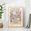 Постер 28 картин "Букет сиреневых цветов" 50x40 см