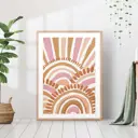 Постер 28 картин "Абстракция лучи солнца" 70x50 см