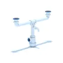 Сифон двойной для раковины Ани пласт Грот A3500 D40 мм с отводом для стиральной машины белый