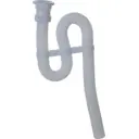 Сифон для раковины Вир пласт D38 мм белый